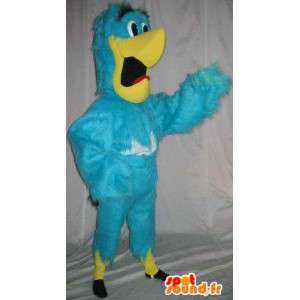 Mascotte perroquet bleu et jaune, déguisement d'oiseau - MASFR001889 - Mascotte d'oiseaux