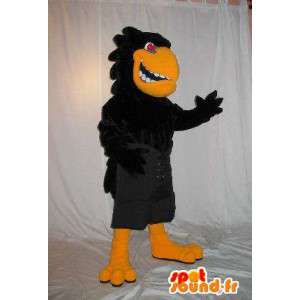Maskot agresivní a ošklivý havran na Halloween stranami  - MASFR001894 - maskot ptáci