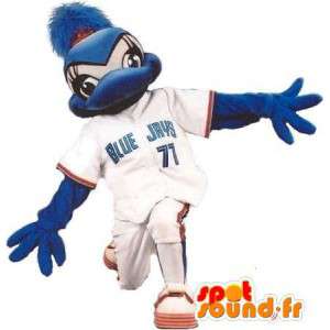 Eend mascotte in honkbal outfit, honkbal vermomming - MASFR001899 - Mascot eenden