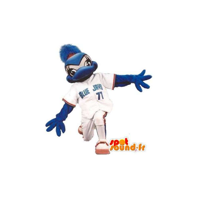 Eend mascotte in honkbal outfit, honkbal vermomming - MASFR001899 - Mascot eenden