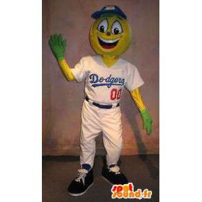 Dodgers spelarmaskot, basebolldräkt - Spotsound maskot