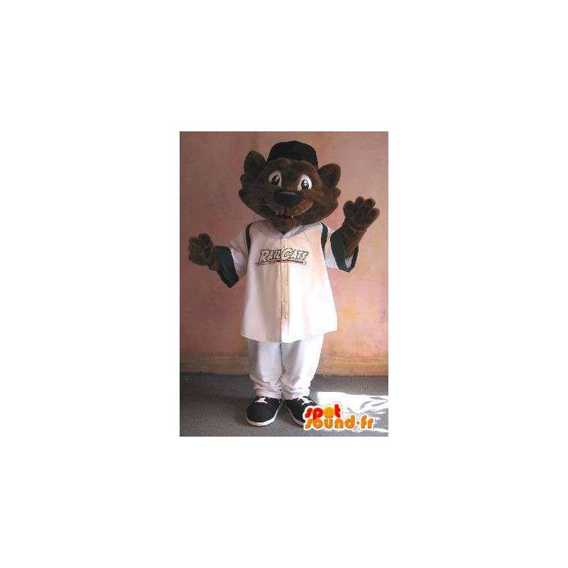 Gatto Mascotte in abbigliamento sportivo, sport cat costume - MASFR001915 - Mascotte gatto