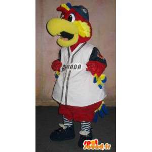 Baseball supporter papegøje maskot, supporter forklædning -