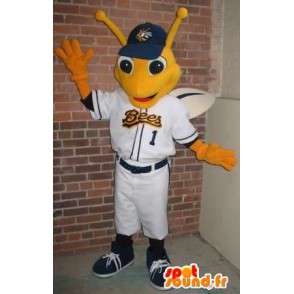 Baseball-spiller guldsmed maskot, insekt forklædning -