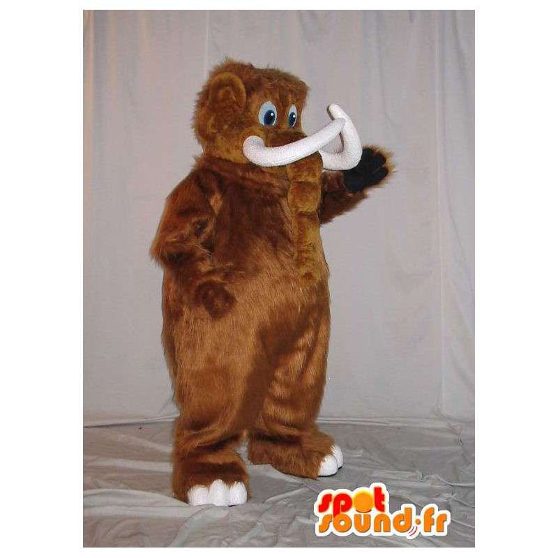 Mammoth brown mascot costume prehistoric animal - MASFR001929 - Missing animal mascots