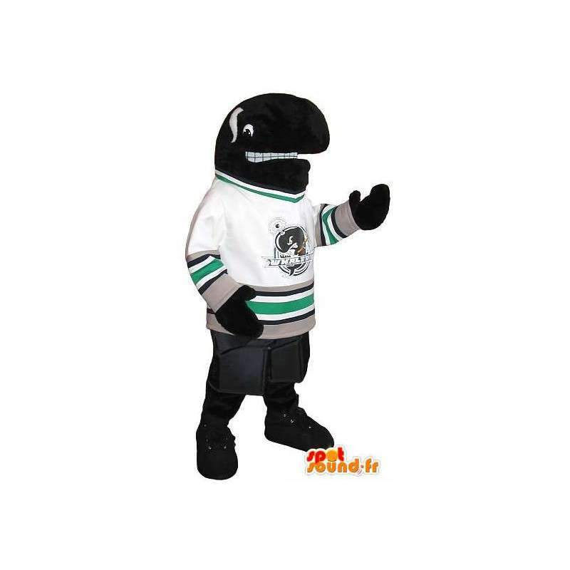 Orca di football americano del costume della mascotte dello sport Stati Uniti d America - MASFR001933 - Mascotte sport