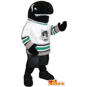 Amerikansk fodboldspiller orca maskot, USA sport forklædning -