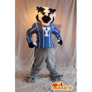 Mascotte de chien athlétique, déguisement de sportif - MASFR001937 - Mascottes de chien