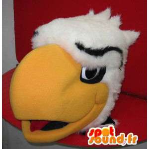 Mascot αντιπροσωπεύει ένα γιγαντιαίο αετός κεφάλι, αετός μεταμφίεση - MASFR001941 - μασκότ πουλιών