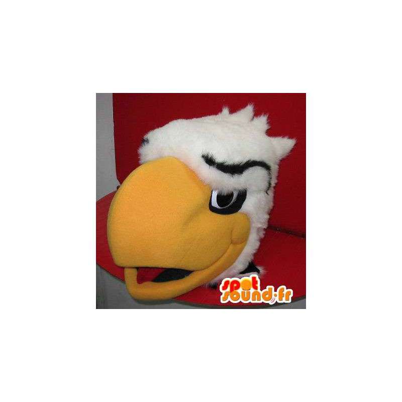 Mascote que representa uma cabeça de águia gigante, disfarce águia - MASFR001941 - aves mascote