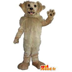 Mascot pellicce di cane beige canino costume - MASFR001944 - Mascotte cane