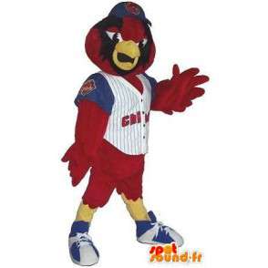 Eagle mascotte voetballer, voetbal vermomming US - MASFR001949 - sporten mascotte