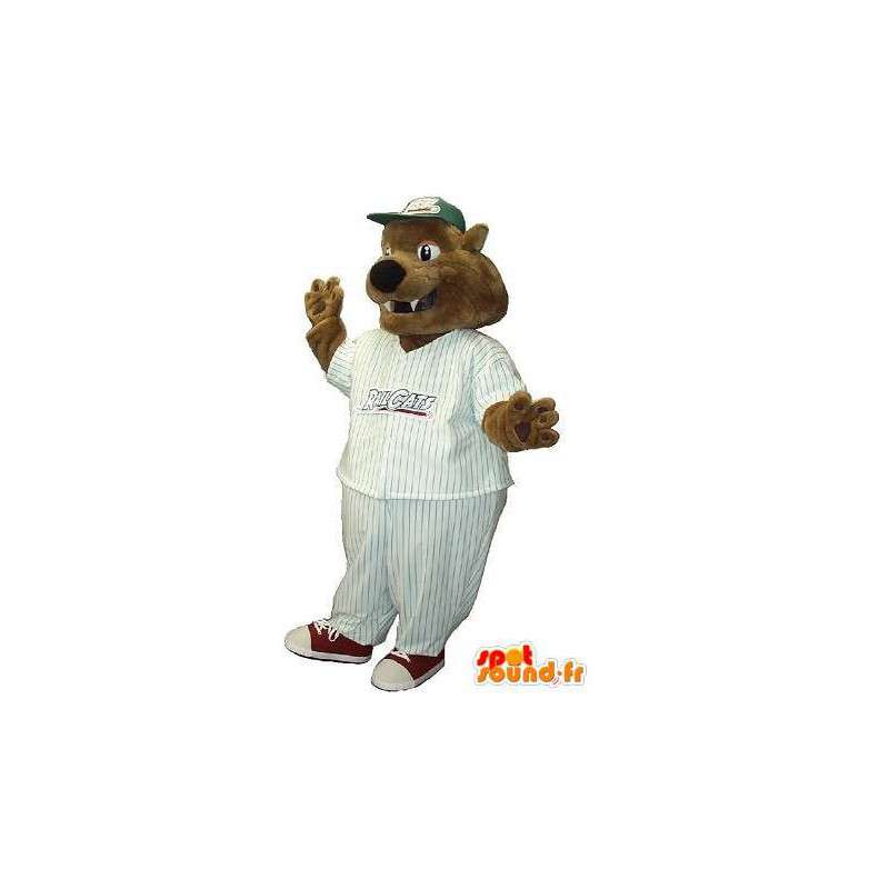 Baseball bjørn hund maskot kostyme amerikanske Sports - MASFR001950 - Dog Maskoter
