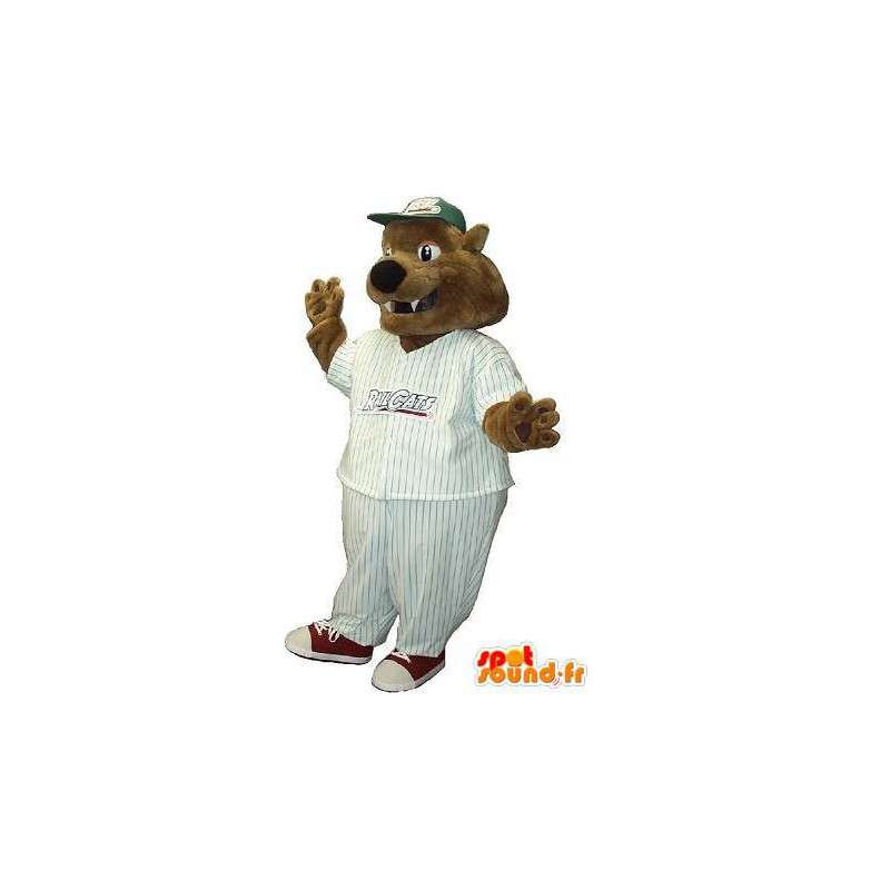 Cane mascotte costume orso baseball degli Stati Uniti lo sport - MASFR001950 - Mascotte cane