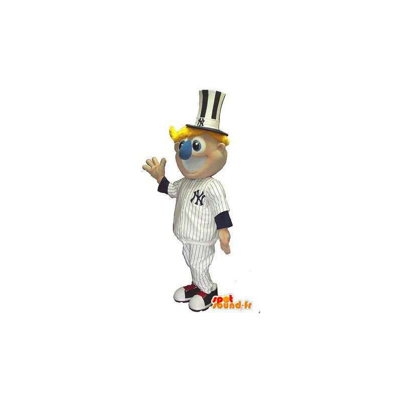 Orso mascotte New York Yankee baseball travestimento - MASFR001953 - Mascotte sport
