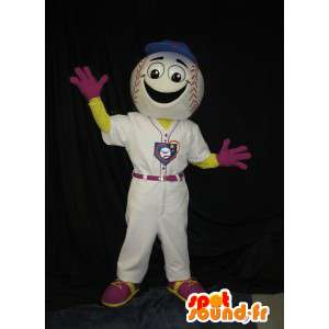 Mascotte de balle de baseball, déguisement joueur de baseball - MASFR001954 - Mascotte sportives