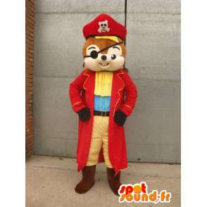 Mascot Pirate Squirrel - Animal Costume for forkledning - MASFR00165 - Maskoter Squirrel