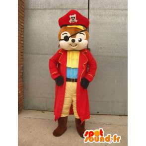 Mascote do esquilo do pirata - Fantasia de Animal de disfarce - MASFR00165 - mascotes Squirrel