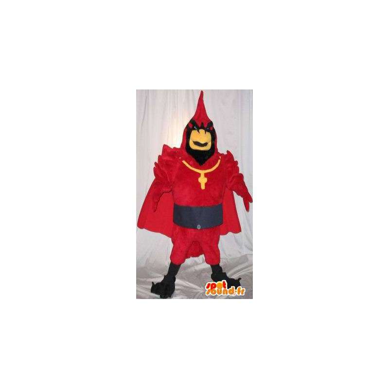 Galo mascote vestido de cardeal disfarce Christian - MASFR001970 - Mascote Galinhas - galos - Galinhas
