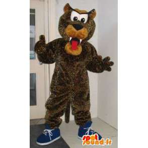 Mascot of a dog leopard teddy costume - MASFR001972 - Dog mascots