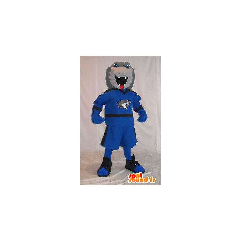 Cobra-Maskottchen in sportlichen Outfit Kostüm-Schlange - MASFR001977 - Sport-Maskottchen