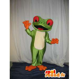 Maskotti edustaa sammakko, sammakko puku - MASFR001978 - sammakko Mascot