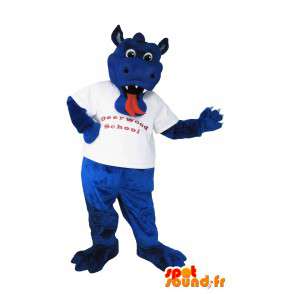 Maskotti edustaa Murray lohikäärme, fantasia naamioida - MASFR001983 - Dragon Mascot