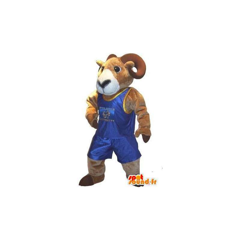 Mascot representando um carneiro lutador de combate disfarce - MASFR001987 - Mascot Touro