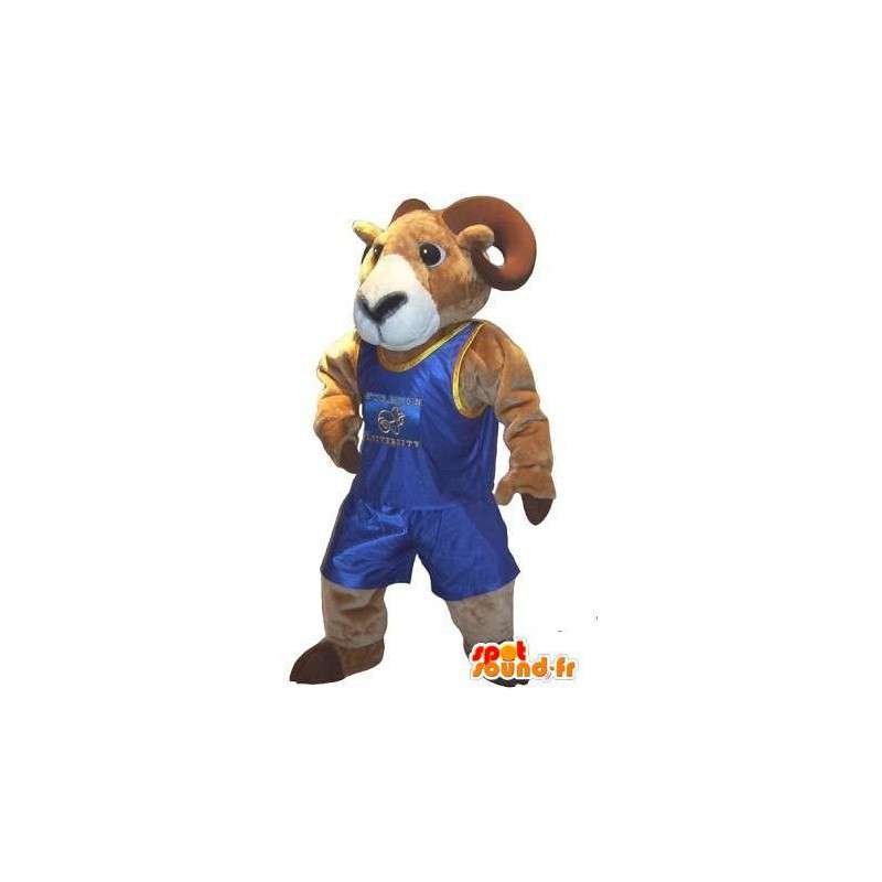 Rappresentando una mascotte ariete battaglia wrestler costume - MASFR001987 - Mascotte toro