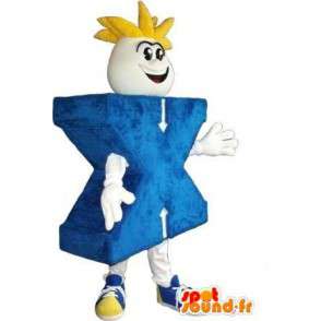 Mascot die den Buchstaben X Kostüm-Buchstaben X - MASFR001990 - Maskottchen nicht klassifizierte