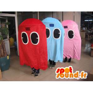 Pacman Ghost Mascot - 2 Pack - Disguise video game - MASFR00167 - Celebrities Mascottes