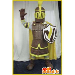 Mascote de um traje de cavaleiro da Idade Média - MASFR001992 - cavaleiros mascotes