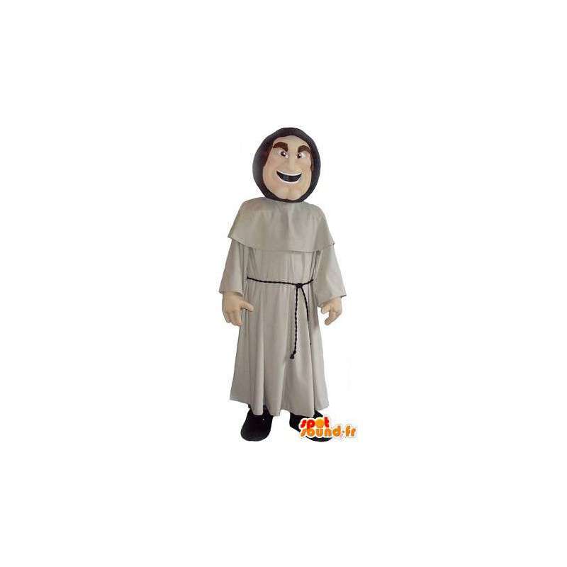 Mascot representando um disfarce monge mosteiro - MASFR001996 - Mascotes homem