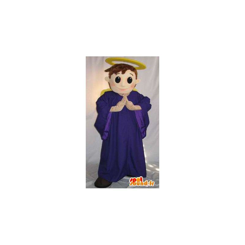 Mascot representando um anjo haloed, disfarce angelical - MASFR002076 - Mascotes humanos