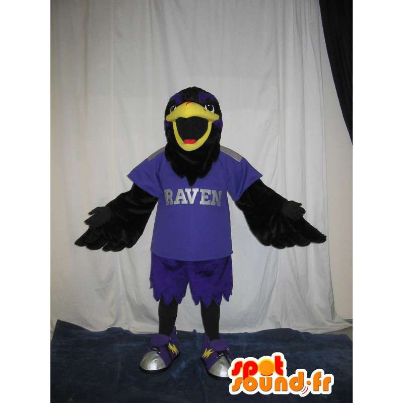 Falcon mascot football player, football disguise U.S. - MASFR002023 - Mascot of birds