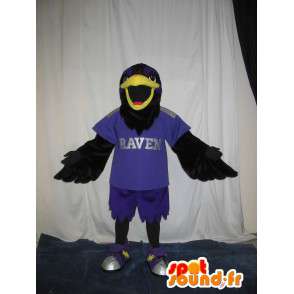 Falcon mascot football player, football disguise U.S. - MASFR002023 - Mascot of birds