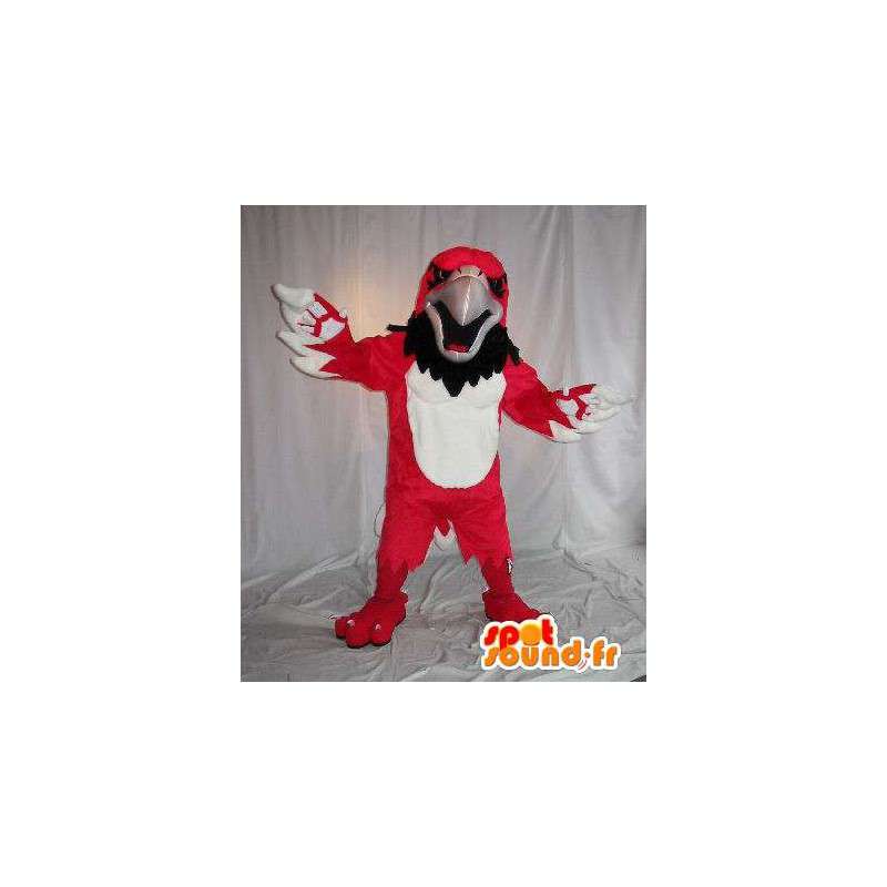 Maskotti edustaa punainen kotka, lintu puku - MASFR002028 - maskotti lintuja