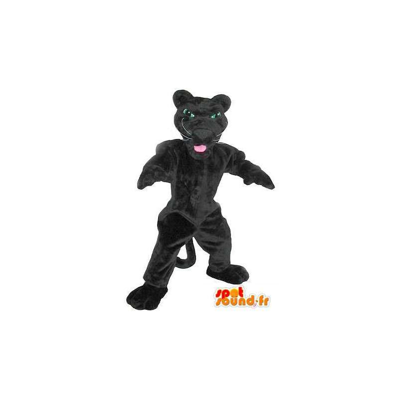 Rappresentando una mascotte pantera nera, pantera costume - MASFR002034 - Mascotte tigre