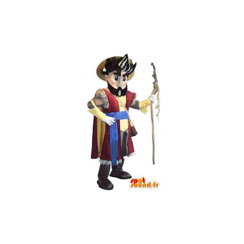 Mascot representerer en pilegrim, pilegrim drakt - MASFR002055 - Man Maskoter