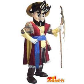 Mascot wat neerkomt op een pelgrim, pelgrim kostuum - MASFR002055 - man Mascottes
