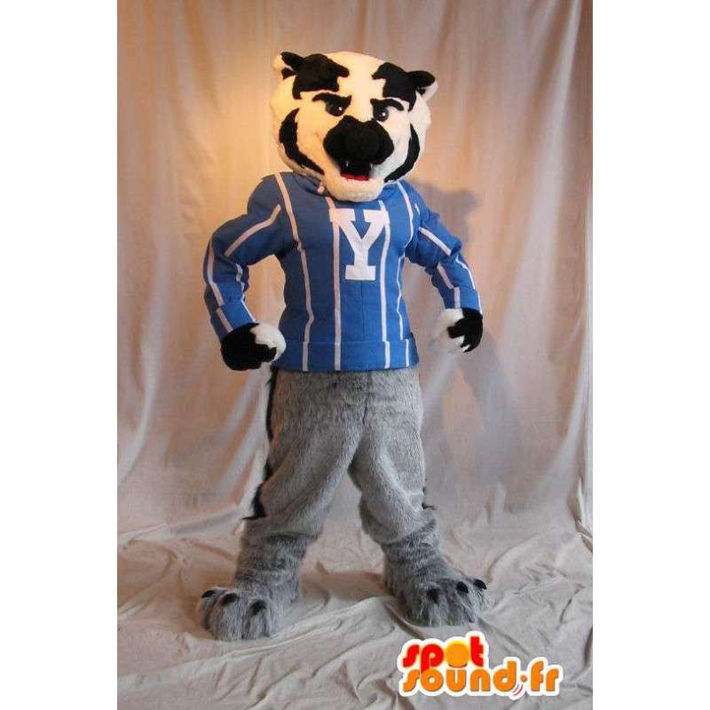 Mascotte de chien athlétique, déguisement de sportif - MASFR002057 - Mascottes de chien