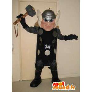 トールのマスコット雷神、バイキングの神の変装-masfr002060-兵士のマスコット