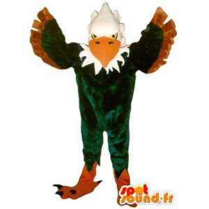 Mascotte représentant un aigle vert, déguisement aigle - MASFR002066 - Mascotte d'oiseaux