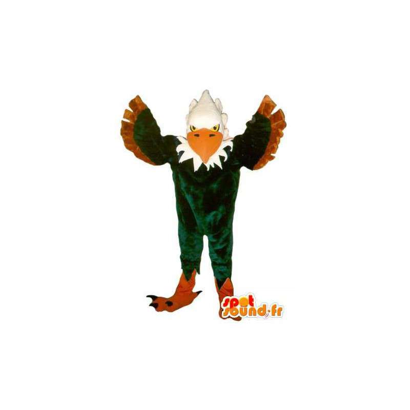 Mascotte représentant un aigle vert, déguisement aigle - MASFR002066 - Mascotte d'oiseaux