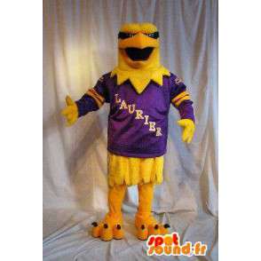 Representing an eagle mascot yellow bird costume - MASFR002071 - Mascot of birds