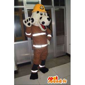 Σκύλος μασκότ, Νέα Υόρκη, κοστούμι πυροσβέστη - MASFR001703 - Μασκότ Dog