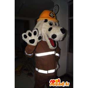 Dog Mascot, New York, traje do bombeiro - MASFR001703 - Mascotes cão