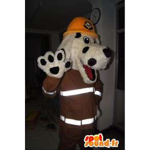 Dog mascot, New York firefighter, firefighter costume - MASFR001703 - Dog mascots