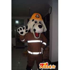 Dog mascot, New York firefighter, firefighter costume - MASFR001703 - Dog mascots