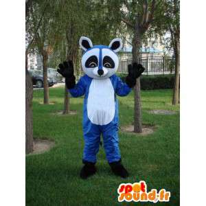 Raccoon blu mascotte - Costume per animali sera frenetica - MASFR00173 - Mascotte di cuccioli